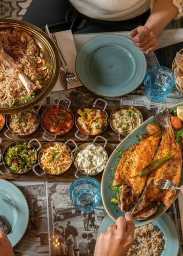 Meat & Fish on the Taboon at the Turkiz Restaurant